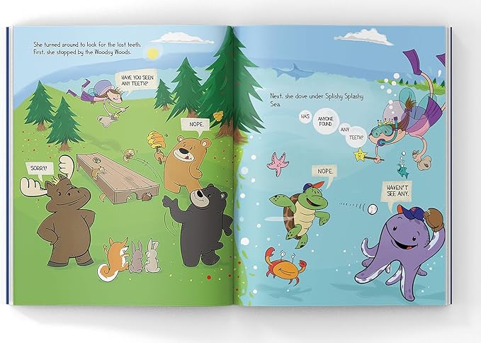 Kai Sea Turtle Tooth Fairy Pillow and Book Bundle | 8" Plush with Pocket for Lost Teeth & Hardcover Storybook w/Tracker, Q&A for Boys Girls Children of All Ages