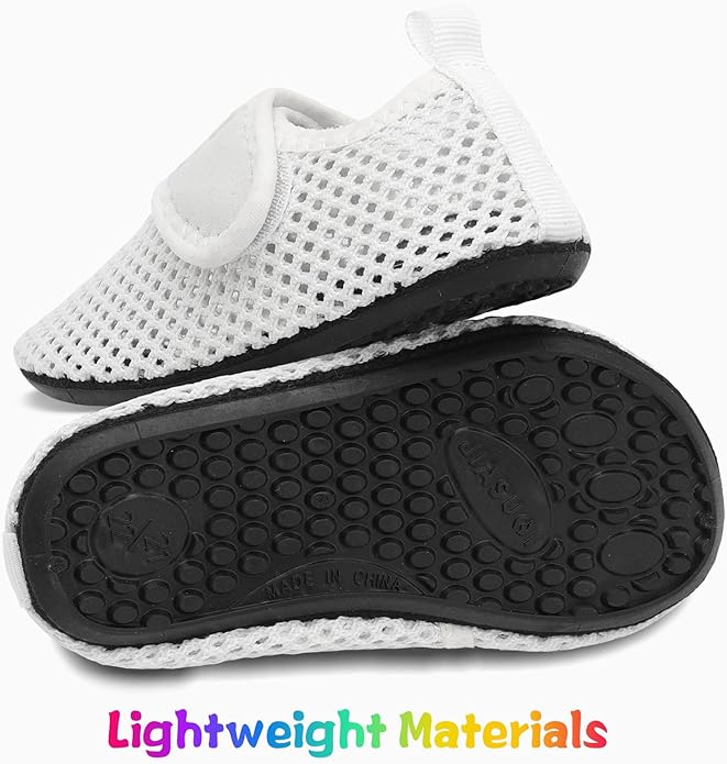JIASUQI Baby Boys and Girls Barefoot Swim Water Skin Shoes Aqua Socks for Beach Swim Pool
