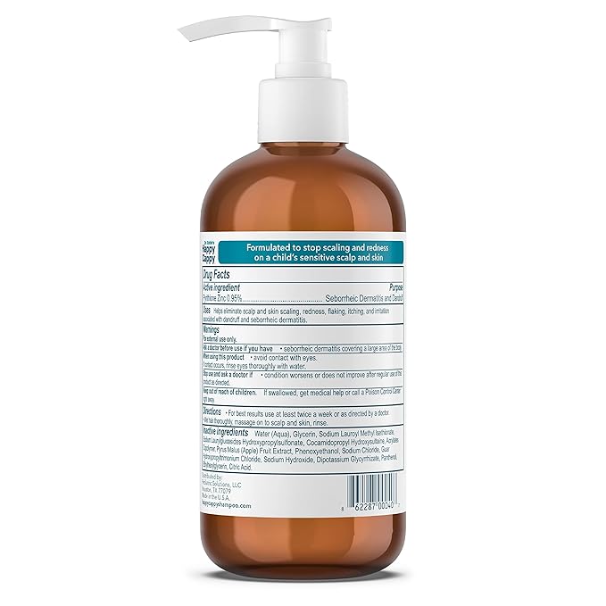 Happy Cappy Daily Medicated Shampoo and Body Wash Bundle - Baby Dandruff Shampoo, Helps Cradle Cap and Seborrheic Dermatitis, Reduces Redness, Dermatologist Tested, Fragrance-Free - 4 Pieces