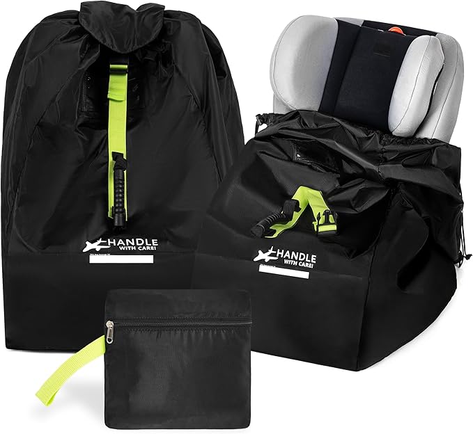 Car Seat Travel Bag for Airplane - Fits Infant Car Seats, Convertible Car Seats, Booster Seats, Car Seat Bases - for Worry-Saving, Effortless and Safe Travel