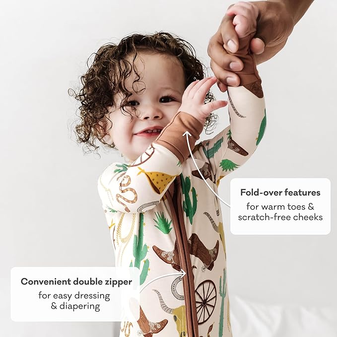 Little Sleepies Pajamas for Baby Boys & Girls, Viscose from Bamboo Baby Pajamas, Preemie & Newborn Sleepers, 2-Way Zipper PJs