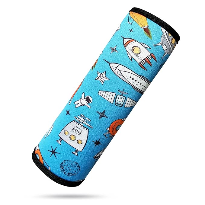 Seat Belt Cover for Kids, Seat Belt Pad for Boys Girls, Car Seat Straps Shoulder Pads for Kids, Kid's Seat Belt Cushion, Shoulder Strap Pad, 1 Piece （Spaceman）