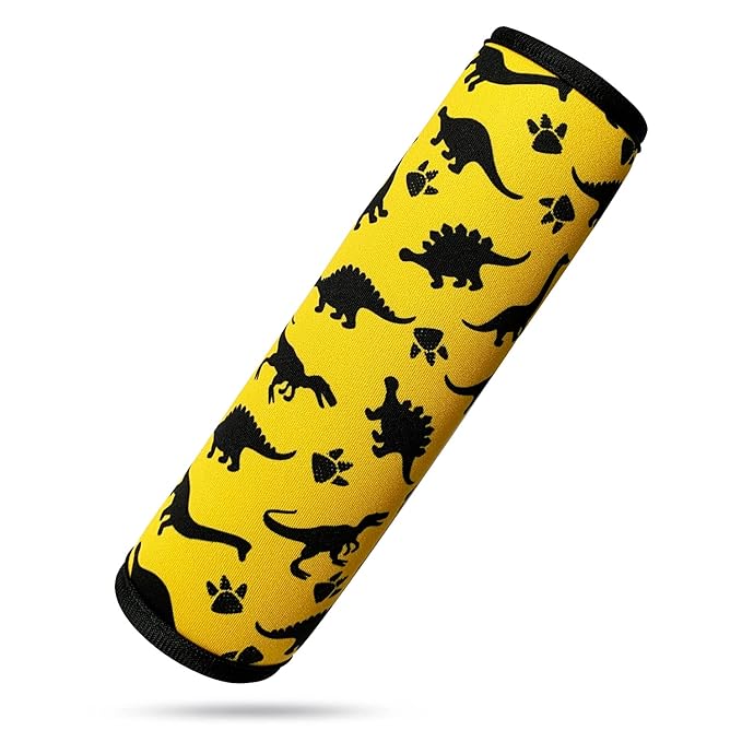 Seat Belt Cover for Kids, Seat Belt Pad for Boys Girls, Car Seat Straps Shoulder Pads for Kids, Kid's Seat Belt Cushion, Shoulder Strap Pad, 1 Piece （Dinosaur）