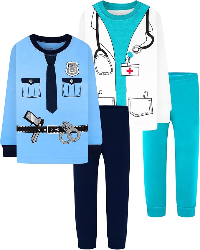 DAUGHTER QUEEN Boys 100% Cotton Long Sleeve Pajamas Size 18Months-12Years