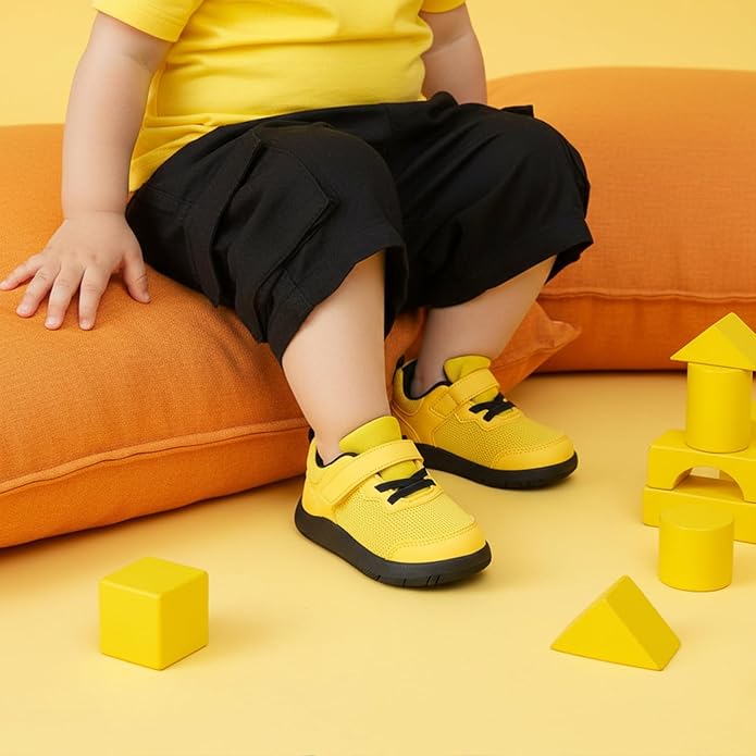 Wide Toe Box Toddler Shoes Baby First Walking Shoe Boys Girls Non-Slip Zero Drop Minimalist Tennis Sneakers
