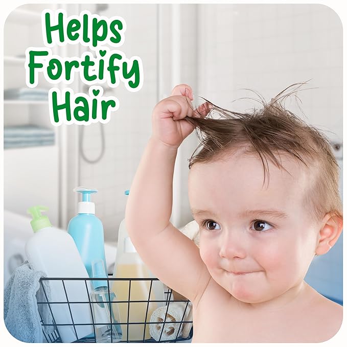 Ricitos de Oro Bio-Pure Baby Shampoo - Fortifies Hair, Adds Shine & Softness, Tear-Free Formula, Includes Rattle Cup, Gentle Daily Use, Ideal for Baby Hair Care, 250 ml, 3-Pack