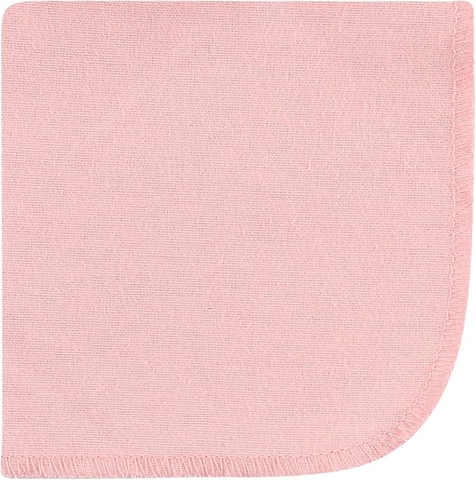 Hudson Baby Unisex Baby Flannel Cotton Washcloths, Vintage Blossom 10 Pack, One Size