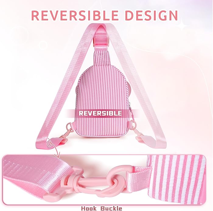 YOOLIFE Valentines Day Gifts for Kids Girl - Sling Bags for Girls Kids | Initial Small Crossbody Purses for Girl Kid Birthday