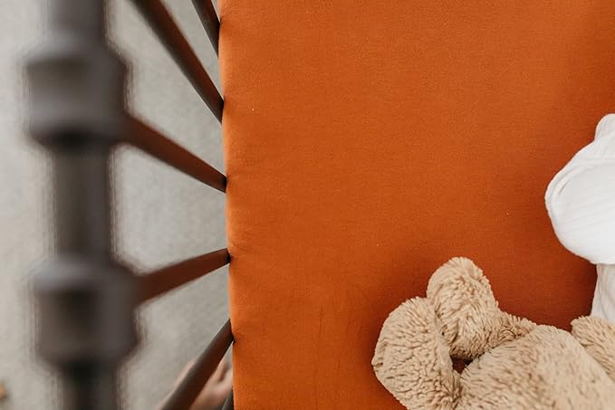 Copper Pearl Premium Knit Baby Crib Sheets for Boys and Girls Breathable and Soft, Fitted Crib Sheets for Standard Baby Mattresses, Crib Sheet for Baby Registry or Shower Gift, Powell