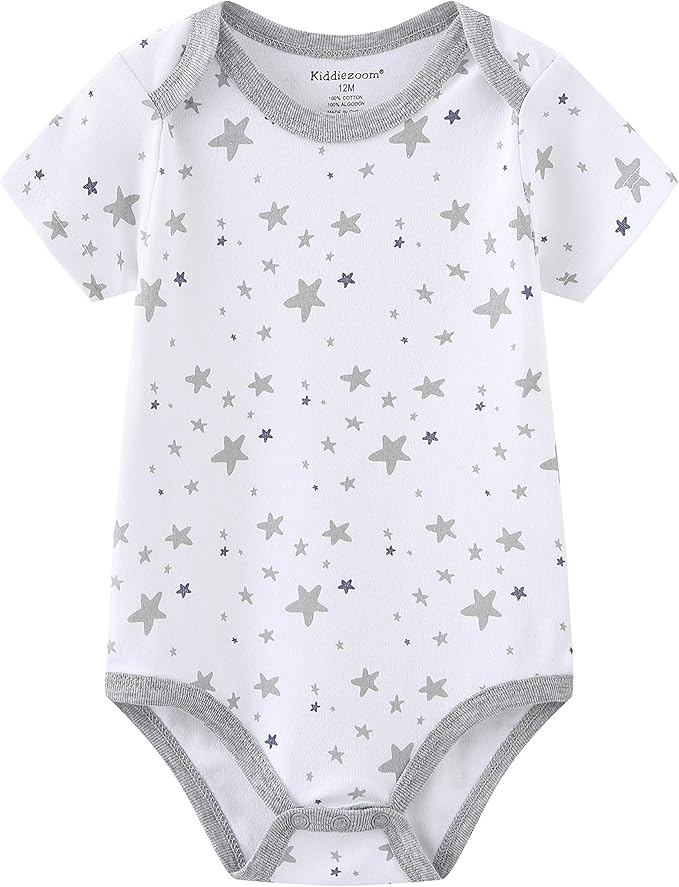 Kiddiezoom Baby Layette Set Baby Boys' 9-Piece Bodysuits Pants Set Toddler Girl Boy Unisex Baby Gift Sets