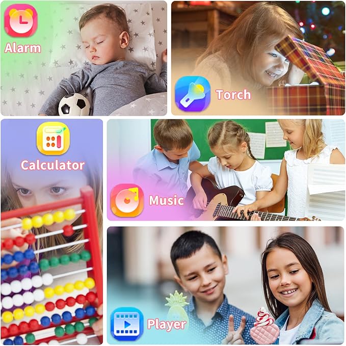 Phyulls Kids Smart Watch Gift for Girls Age 4-12, Smart Watch for Kids with 39 Games HD Touch Screen Watches Camera Video Music Pedometer Flashlight Educational Toys Birthday Gifts for Girls