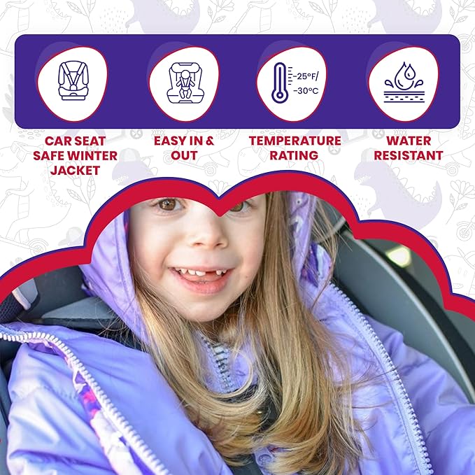 ONE KID The Road Coat Down | Car Seat Safe Winter Jacket | Crash Tested | Unisex | 12 Months-8 Years
