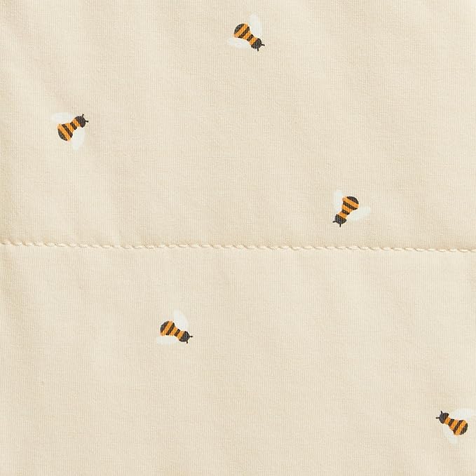 Love to Dream Swaddle UP Warm, 2.5 TOG, Dramatically Better Sleep, Allow Baby to Sleep in Preferred Arms Up Position for Self-Soothing, Snug Fit Calms Startle Reflex, 5-8.5lbs, Oatmeal Bees