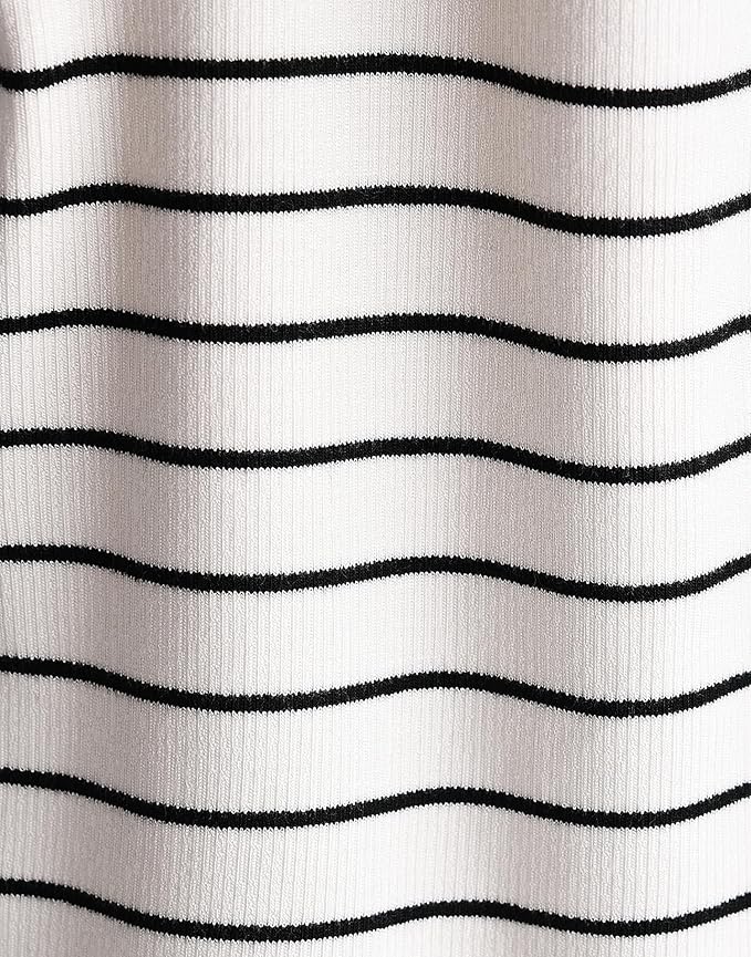 moimoln Stripe Pajamas Set 12M-8Y Ribbed Unisex Baby & Toddler, Soft Viscose, Snug-Fit, Everyday Sleepwear