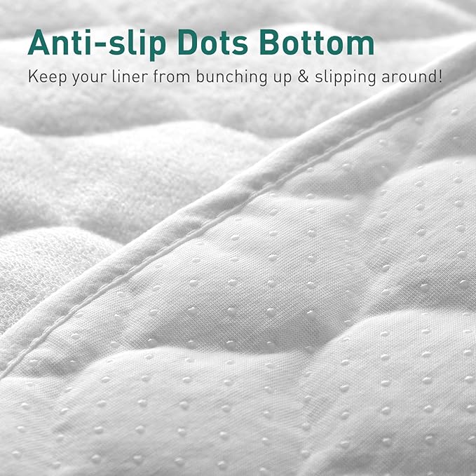 Organic Quilted Thicker Baby Changing Pad Liners 3 Pack Waterproof, Soft & Warm On Baby's Back, Absorbent, Non-Slip, Machine Washable Reusable Diaper Change Mats Liners Fits Peanut Changing Table Pads