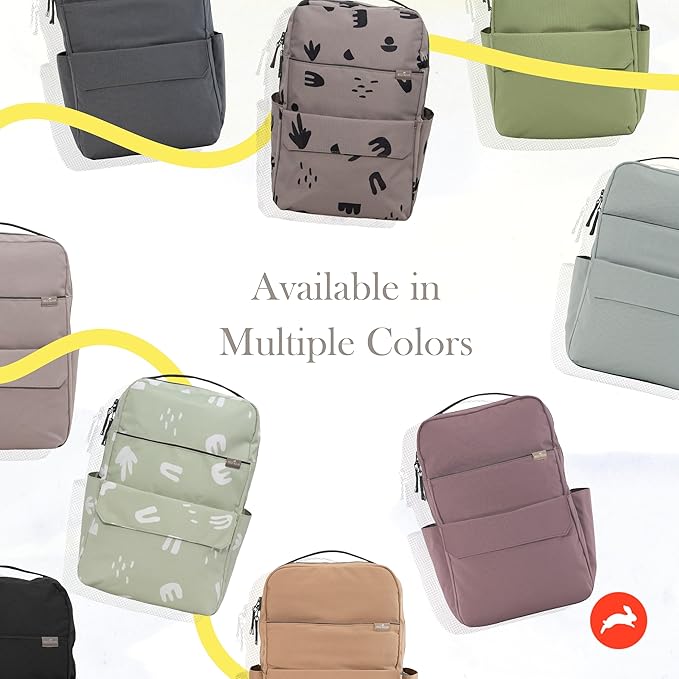 RED ROVR Roo Lightweight 1 LB Diaper Bag Backpack | 11 organizational pockets| Durable & Water-Resistant (Truffle)