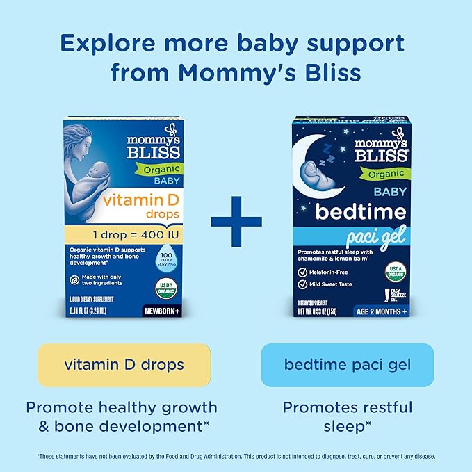 Mommy’s Bliss Ultimate Baby Gift Set | Gripe Water, Probiotic Drops, Pain & Fever Medicine, Gas Relief Drops, and Gum Massage Gel