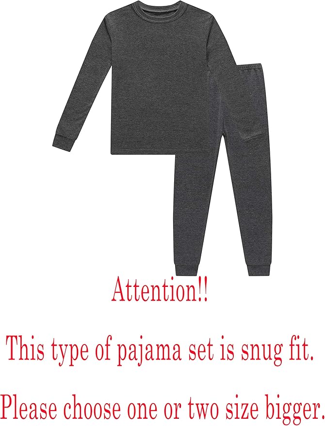 Family Feeling Little Big Boy Pajamas Sets 100% Cotton Pjs Kids Jammies