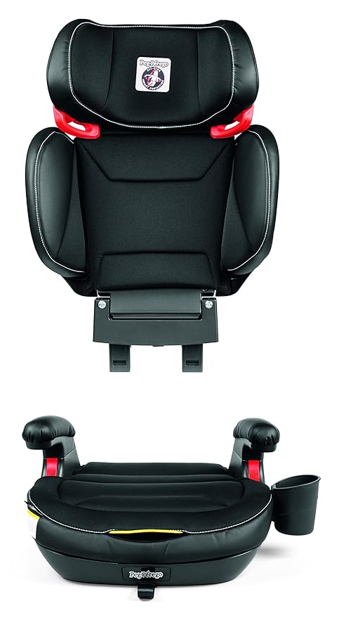 Peg Perego Viaggio Shuttle Plus 120 - Booster Car Seat - for Children from 40 to 120 lbs - Made in Italy - Licorice (Black)