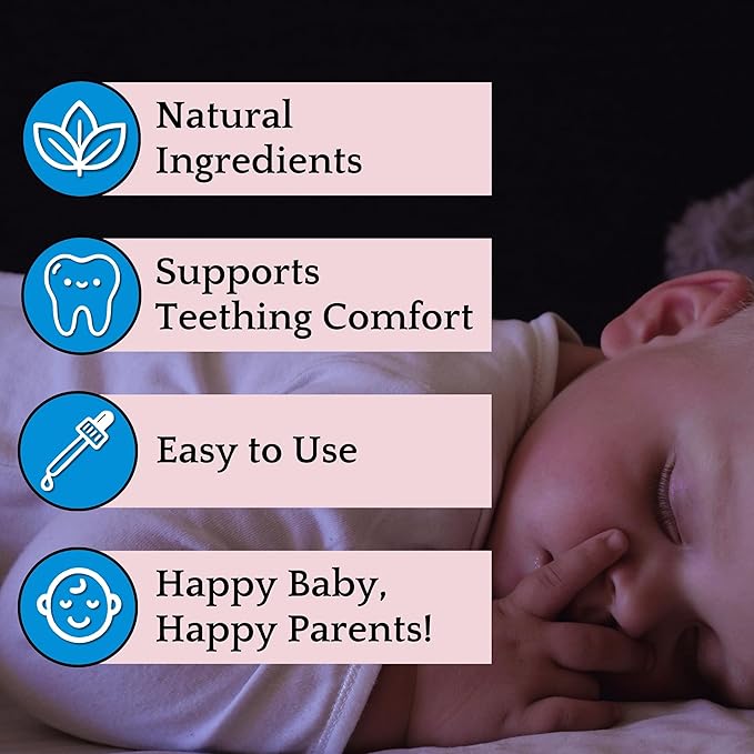 Herb Lore Teething Tincture – Soothing Herbal Drops with Passionflower, Catnip & Chamomile for Babies & Toddlers (1 fl oz)