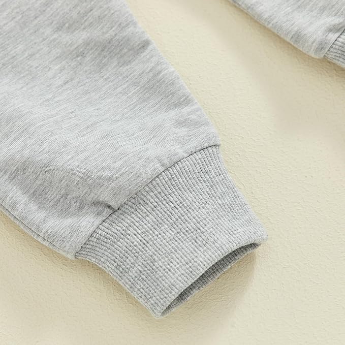 Toddler Baby Boy Sweatshirt Outfit Mamas Little Man Long Sleeve Shirt Jogger Pants Fall Outfits Winter Clothes Set