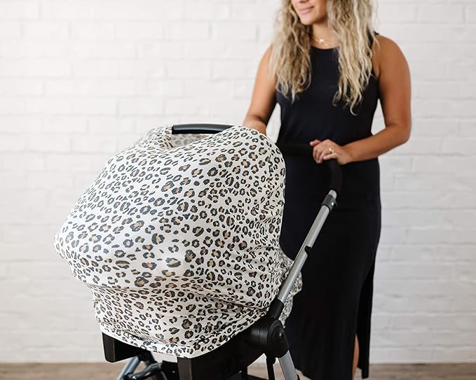 Zara Multi-Use Cover: Car Seat, Nursing, Stroller - Stretchy Fabric, All-Season, Stylish Designs, Easy Access