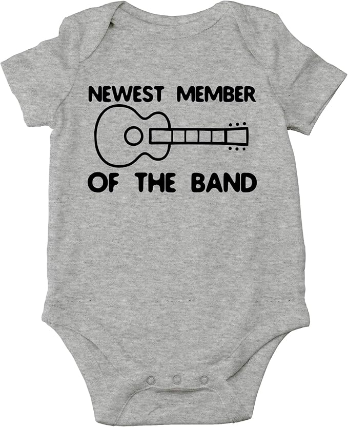 AW Fashions New Member Of The Band Baby Bodysuit Funny Family Newborn Outfit for Boys or Girls Clothing