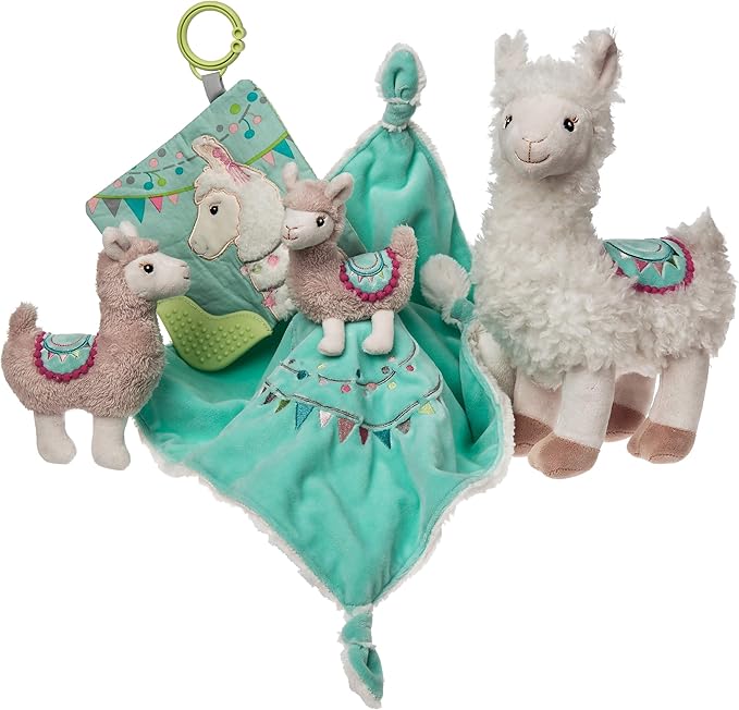 Mary Meyer Baby Lily Llama Character Blanket 13"x13"