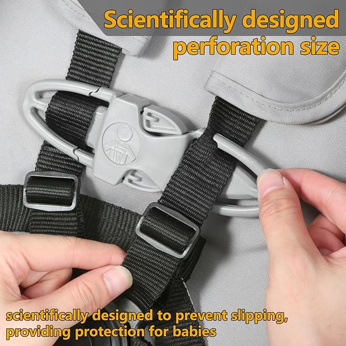 Universal Child Chest Clip Has a Non-Slip Design and Is Suitable for Use On Seats, Strollers, High Chairs, School Bags and Work Belts, Providing All-Around Protection for Your Child（Rectang）