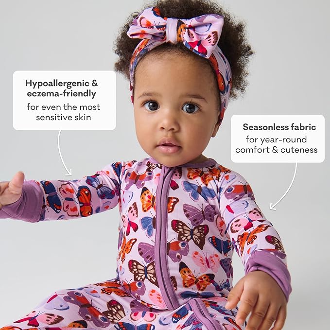 Little Sleepies Pajamas for Baby Boys & Girls, Viscose from Bamboo Baby Pajamas, Preemie & Newborn Sleepers, 2-Way Zipper PJs