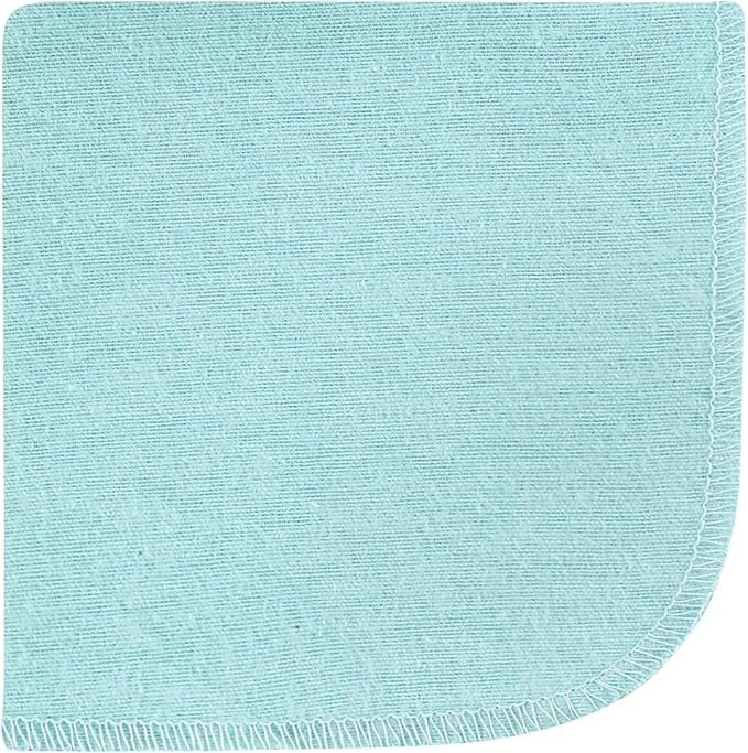 Hudson Baby Unisex Baby Flannel Cotton Washcloths, Happy Planets 12 Pack, One Size