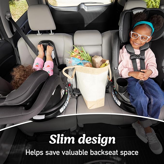 Graco EasyTurn 360 2-in-1 Convertible Car Seat, 360 Degree Rotating Infant to Toddler Rotating Car Seat, 2 Modes Forward and Rear Facing, Slim Design, Cyran