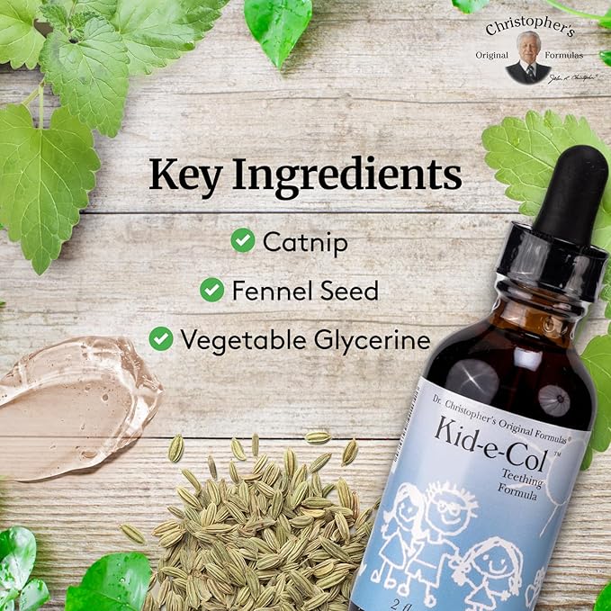 Christopher's Original Formulas Kid-e-Col Extract, Herbal Blend for Infant Colic & Teething, 2 oz Liquid