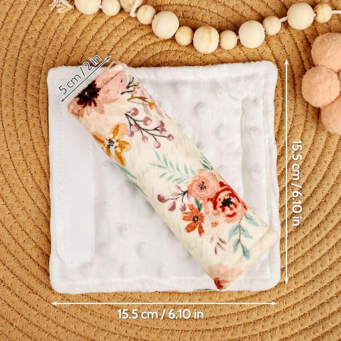 TANOFAR Baby Car Seat Strap Pads, Soft Carseat Straps Covers, Car Seat Straps Shoulder Pads for Girls, Seat Belt Cover Pad for Kids, Suitable for Baby Car Seat, Pushchair, Stroller, Autumn