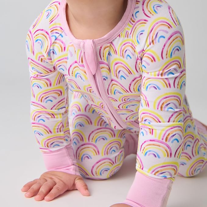 Little Sleepies Pajamas for Baby Boys & Girls, Viscose from Bamboo Baby Pajamas, Preemie & Newborn Sleepers, 2-Way Zipper PJs