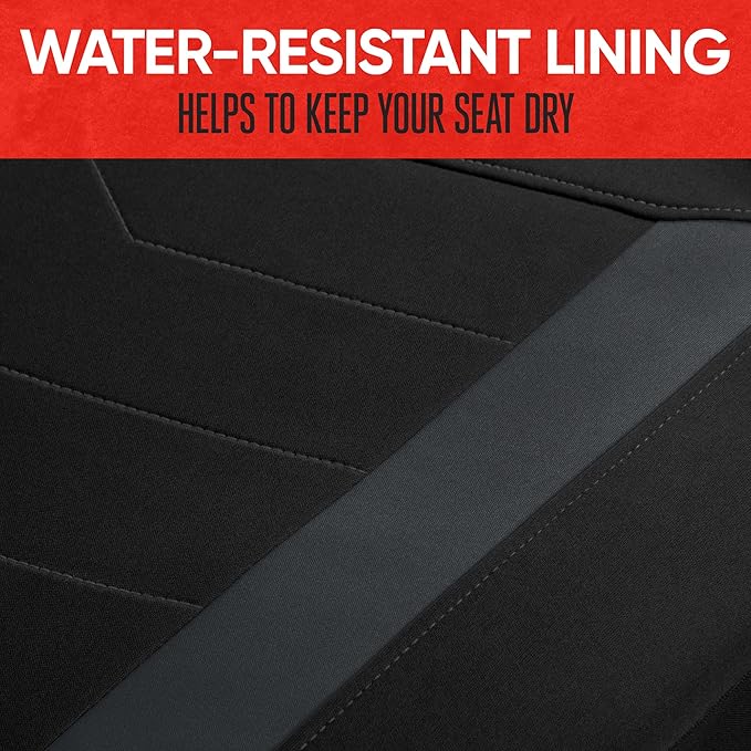 Motor Trend SpillGuard 2 Charcoal Gray Seat Covers for Cars & Seat Covers for Trucks - Neoprene Waterproof Car Seat Covers Front Seats Only - SUV Seat Covers Protector - Forros para Asientos de Carro