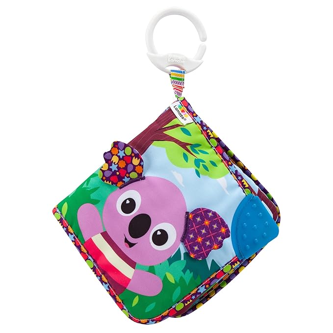 Lamaze Walla Walla the Koala Storytime, Clip on Pram and Pushchair Newborn Baby Toy, Clip and Go Toy, Sensory Toy for Babies with Colours and Sounds, Development Toy for Boys and Girls Aged 0 Months +