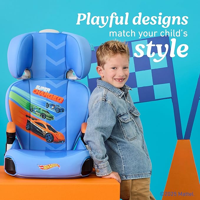 Hot Wheels x Graco Turbobooster 2.0 High Back Booster Seat, Belt Positioning Booster Car Seat for Big Kids