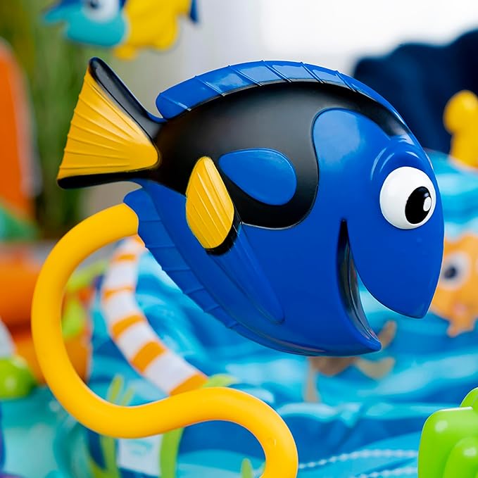 Bright Starts Disney Baby Finding Nemo Sea of Activities Baby Activity Center Jumper with Interactive Toys, Lights, Songs & Sounds, 6-12 Months (Blue)