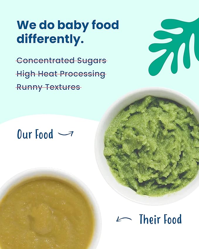 Amara Organic Baby Food - Stage 2 - Kale Potato - Baby Cereal to Mix With Breastmilk, Water or Baby Formula - Shelf Stable Baby Food Pouches Made from Organic Fruit and Veggies - 14 Pouches, 3.5oz Per Serving
