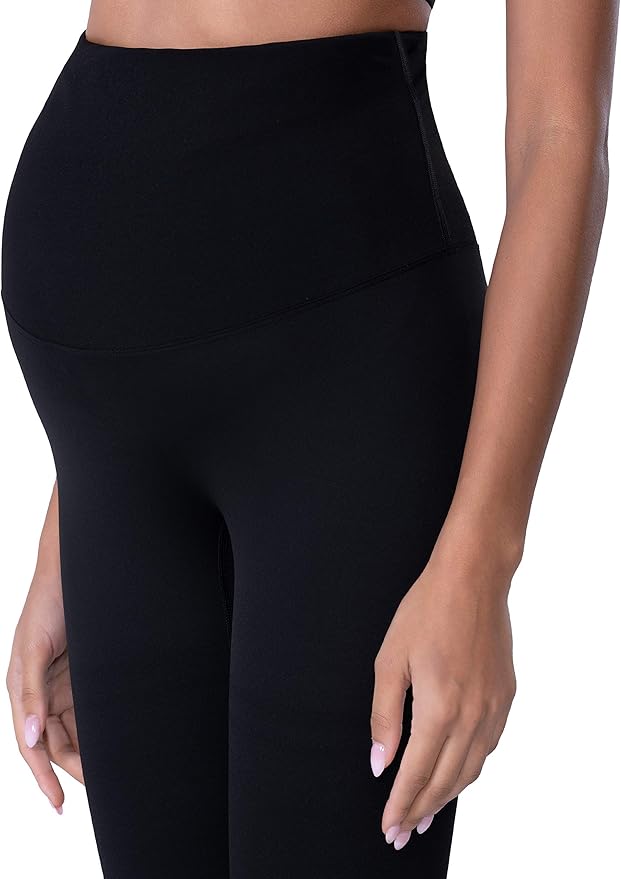POSHDIVAH Women's Maternity Leggings Over The Belly Pregnancy Yoga Pants Active Wear Workout Leggings