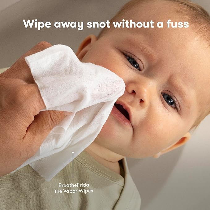 Frida Baby Sick Day Prep Kit- Include NoseFrida Nasal Aspirator/MediFrida Pacifier Medicine Dispenser/Breathefrida Vapor Chest Rub + Snot Wipe/Soothe Stuffy Nose for Babies, 4 Count (Pack of 8)