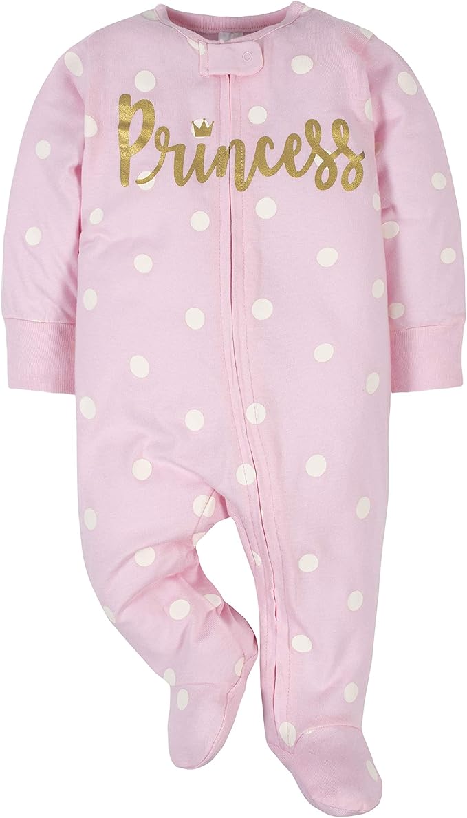 Gerber baby-girls 4 Pack Sleep 'N Play Footie