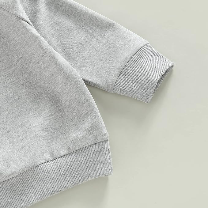 Toddler Baby Boy Fall Outfit Crewneck Long Sleeve Sweatshirt Tops Elastic Pants Jogger Cute Newborn Winter Clolthes Set