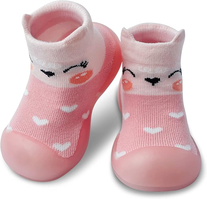 Baby Sock Shoes Boys Girls First Walking Shoes Non-Slip Slippers Soft Sole Sneakers Toddler Infant Babygirl