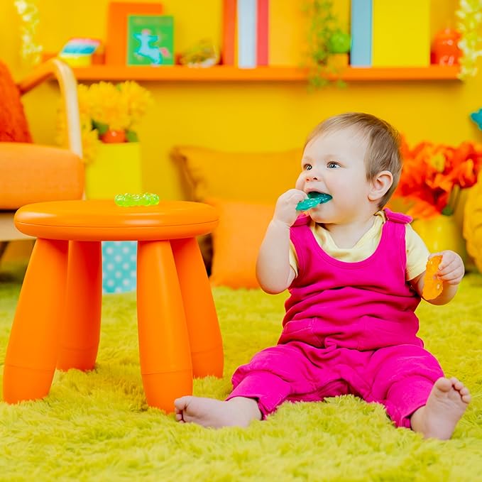 Bright Starts Chill & Teethe Water-Filled BPA-Free Baby Teething Toy, Ages 3 Months+ (Pack of 2)