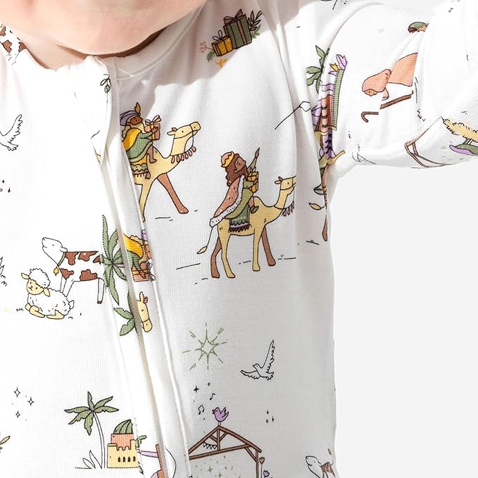 Bellabu Bear Convertible Footies for Baby Boys & Baby Girls, Family Matching Pajamas, Rayon from Bamboo