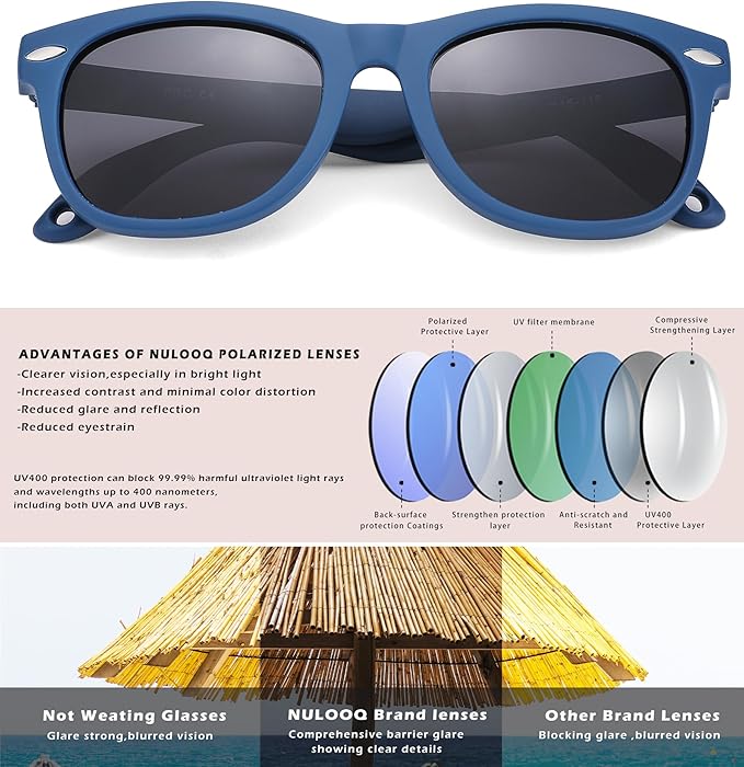 Polarized Baby Sunglasses with Strap - Unbreakable Flexible Infant Sunglasses for Toddlers Age 0-24 Months
