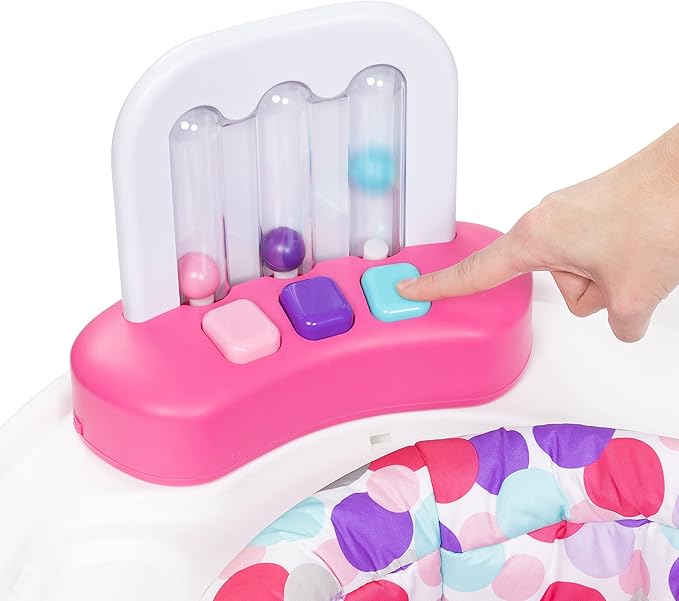 Smart Steps® 3-in-1 Bounce N' Play Activity Center Plus with STEM Learning Toys, Princess Pink