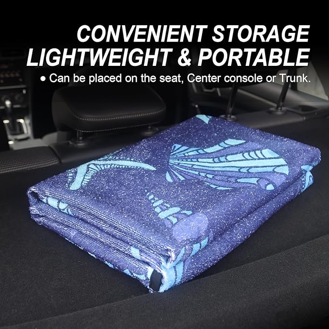 Back Seat Cover Protector for Dogs and Kids, Universal Waterproof Towel Rear Bench Seat Cover for Car, Truck, Van & SUV, Machine-Washable Backseat Car Covers (1pcs Rear Seat)